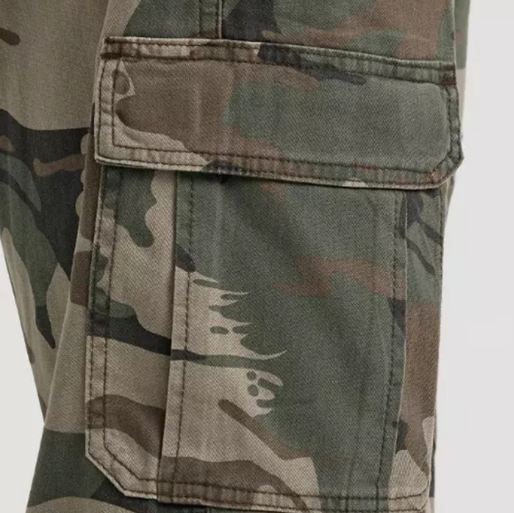 Wrangler mens heritage flex relaxed fit stretch camo cargo pants 44x32 nwt - Picture 6 of 7